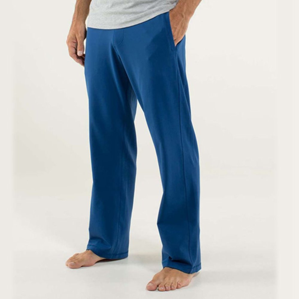 LULULEMON Kung Fu Pant Regular Rugged Blue Large B05